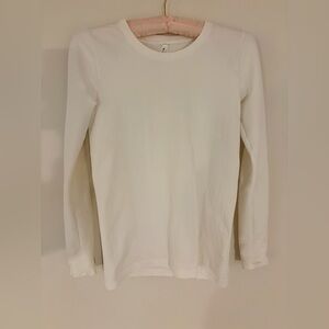 Athleta Flurry Blizzard White Long Sleeve Top